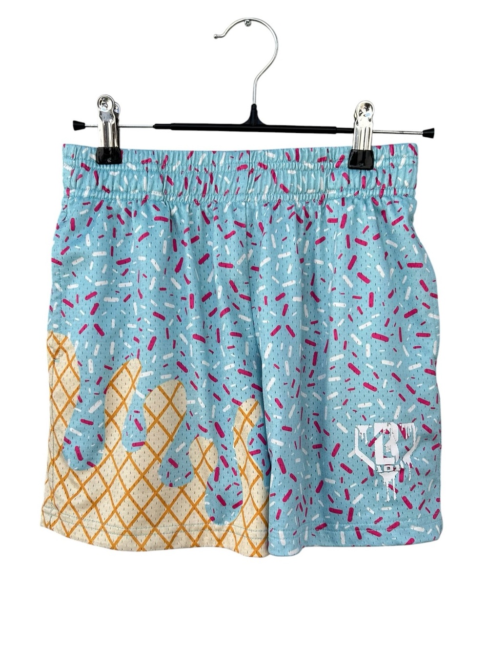 Baseball Lifestyle 101 Ice Cream Youth Shorts Cotton Candy 5” - Youth Medium